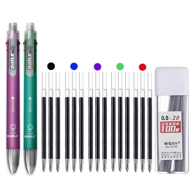 Staedtler Pencil Lumocolor - Stylo à bille multicolore 6 en