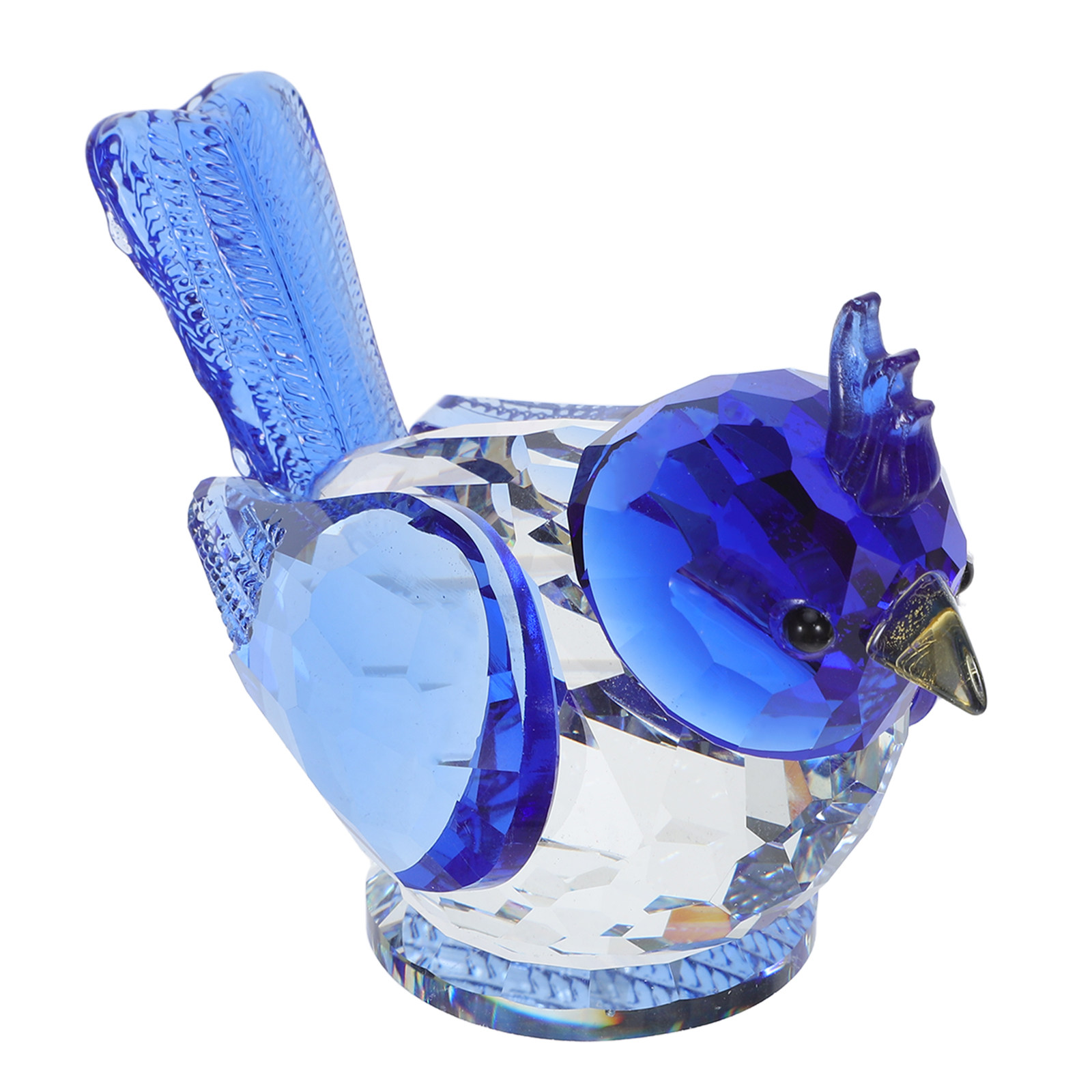 Paper Weight Crystal - Petite sculpture d'oiseau en cristal, motif