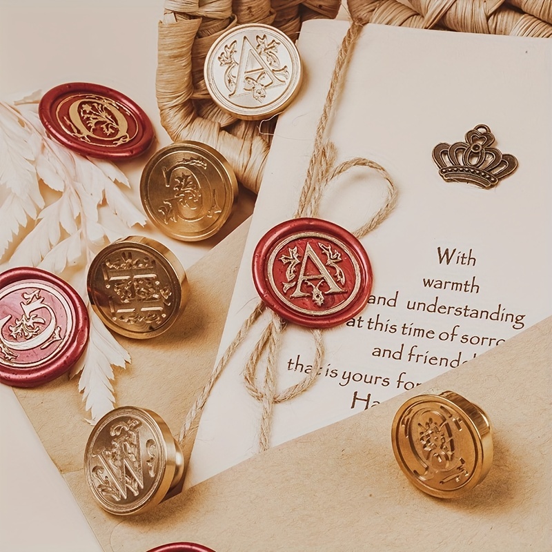 Wax Seal Stamp Set - Lettres de sceau de tête en