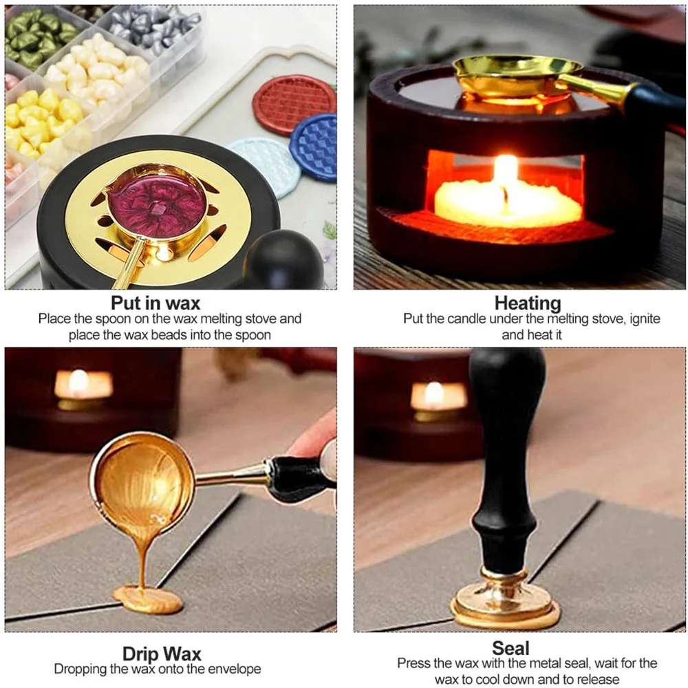 Kit de 2/3 tampons à cire de s - Wax Seal Stamp Set avis et prix