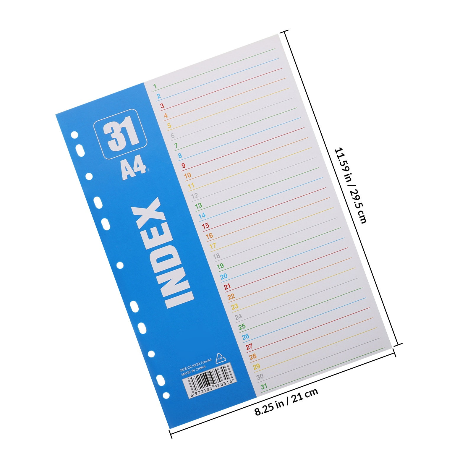 1 ensemble de séparateurs d'in - Tab Divider A4 avis et prix