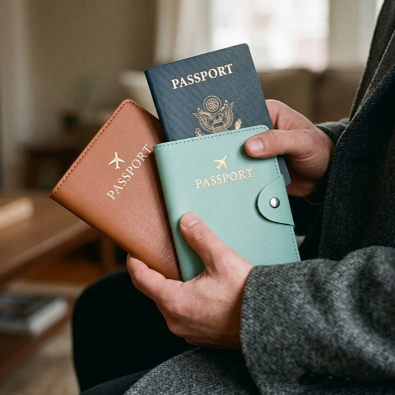 Étui de passeport en cuir synt - Index Card Holder avis et prix