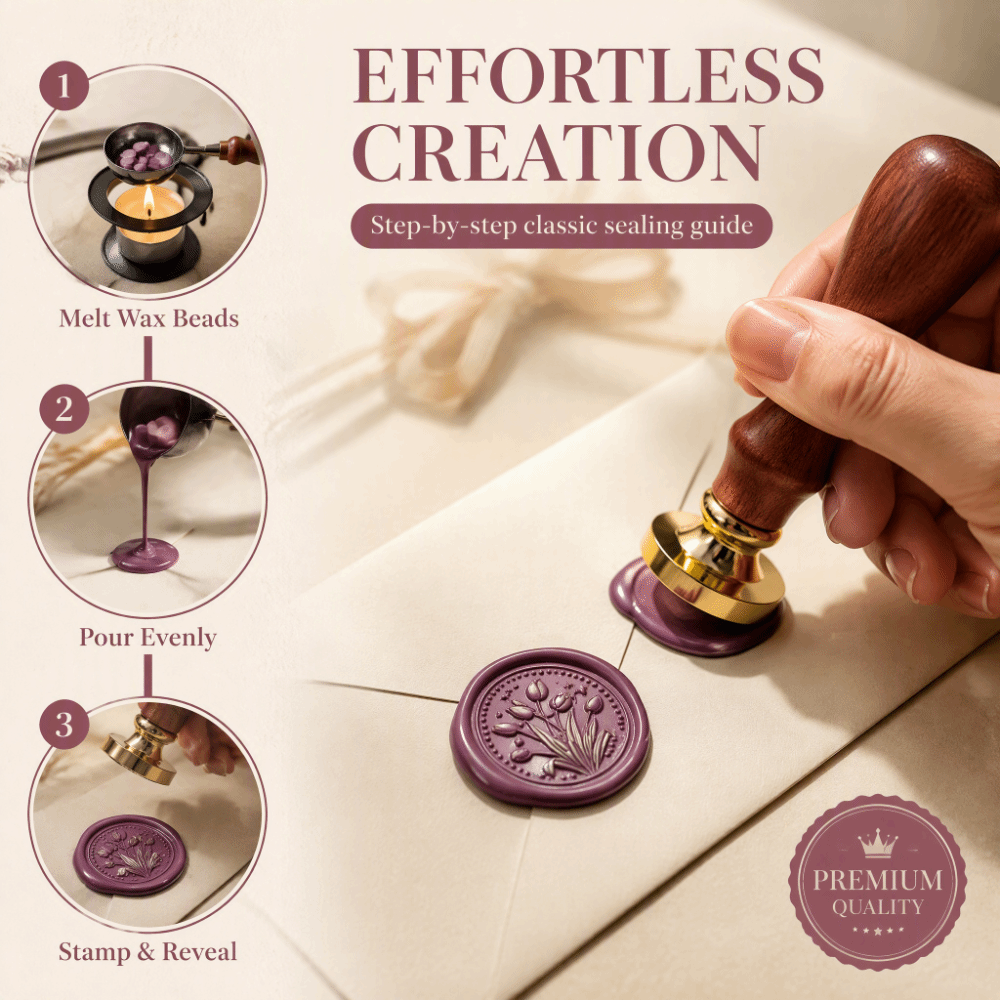 Ensemble de 20 tampons de scea - Wax Seal Stamp Set avis et prix