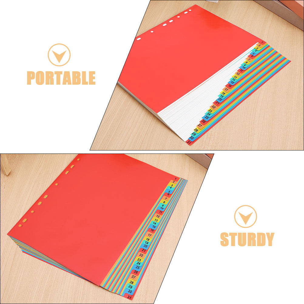 2 jeux de séparateurs de pages - Tab Divider A4 avis et prix