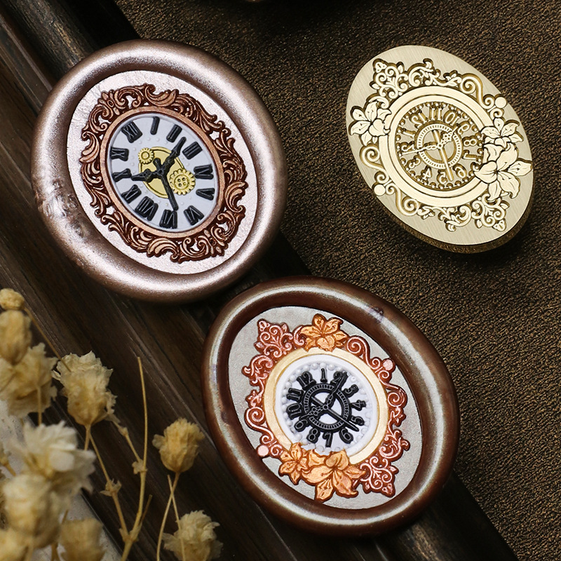 Tampon de cire d'horloge rétro - Wax Seal Stamp Set avis et prix
